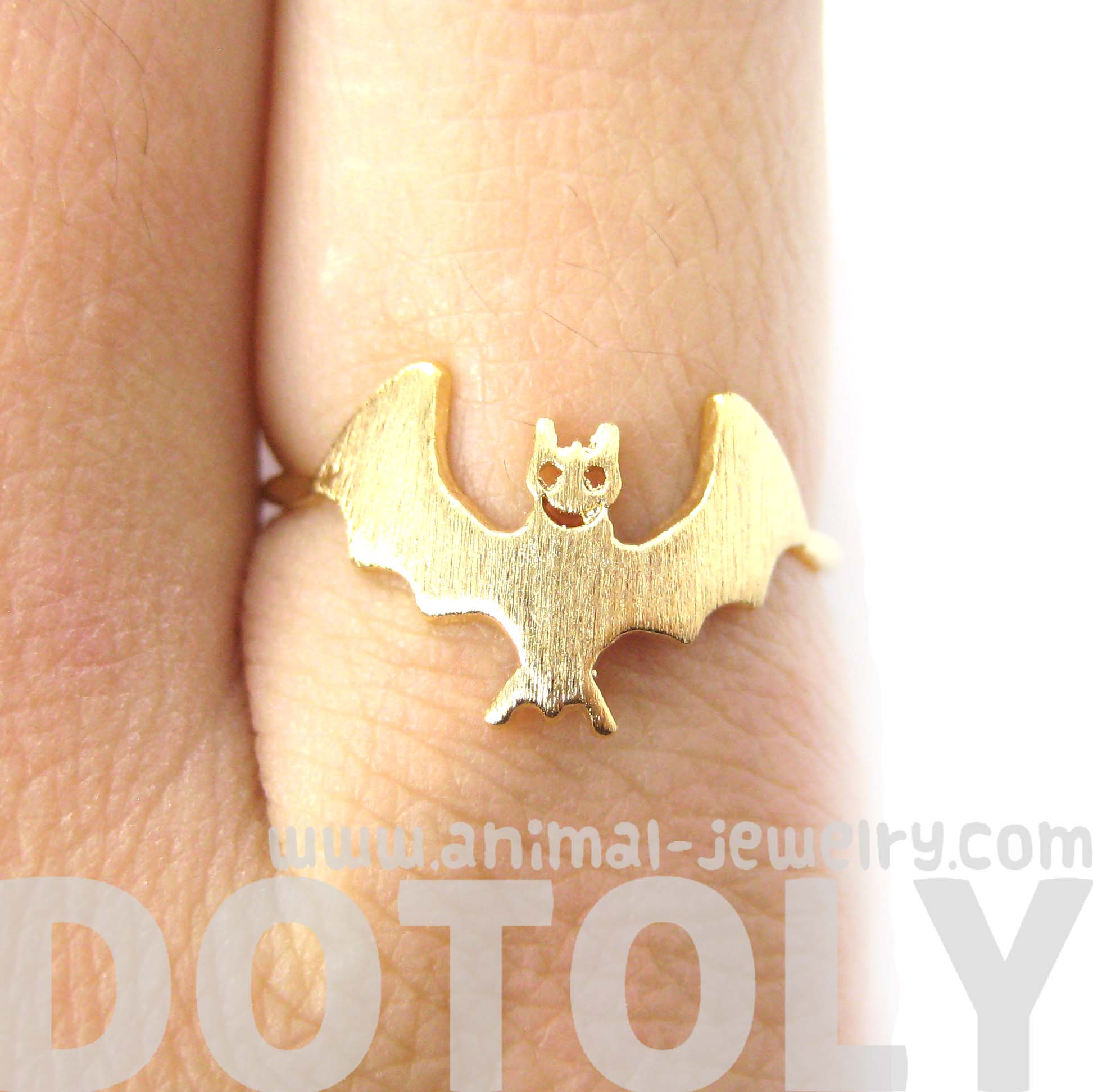 Cute Bat Shaped Animal Themed Ring in Gold US Size 6 Only · DOTOLY