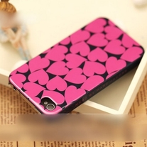 iphone 4G Design #541, New Marc By Marc Jacobs All Pink Hearts iPhone 4/4S Case
