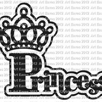 Princess and Crown Decal