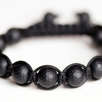 Matte Black Faceted