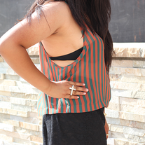 Striped Crop Tank