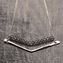 Chevron Crystal Necklace