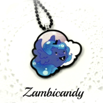 Luna 1.5 inch acrylic necklace
