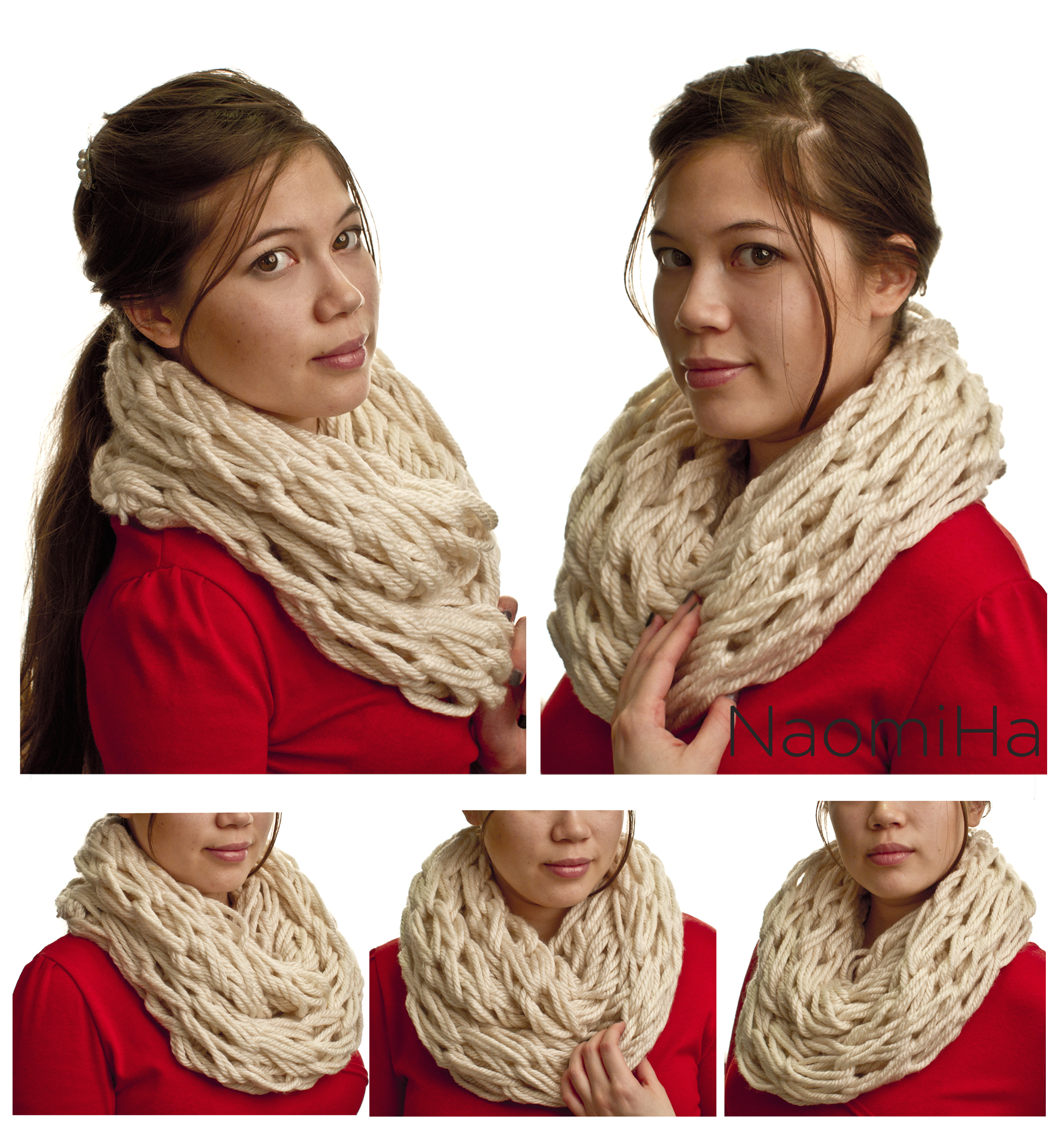 Arm Knit Infinity Scarf on Storenvy