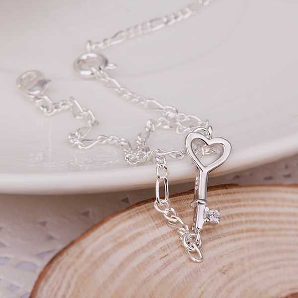 Silver Key Anklet · Silver Jewelry Silver Jewelry Online Shop
