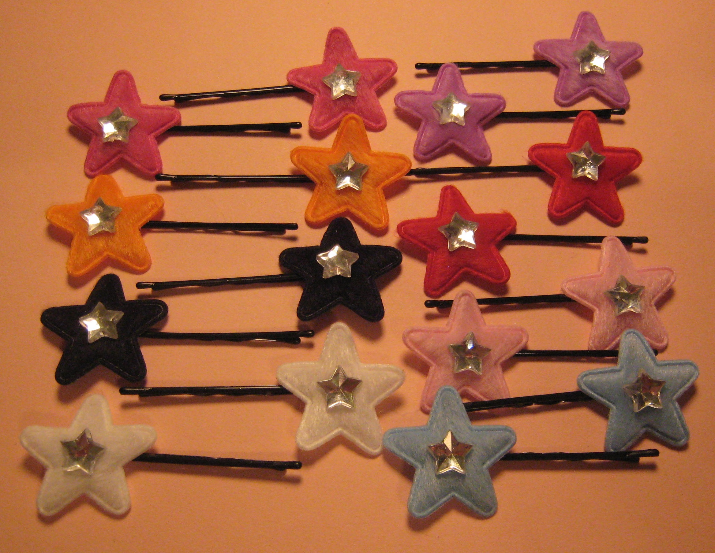 Rhinestone Star Hair Clips on Storenvy