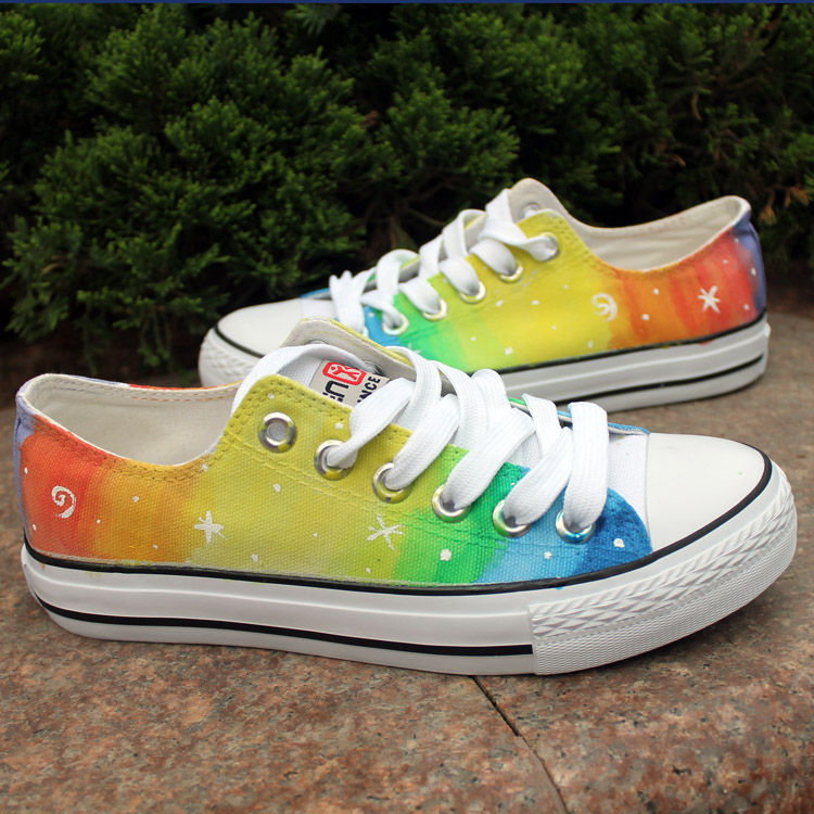 rainbow color sneakers