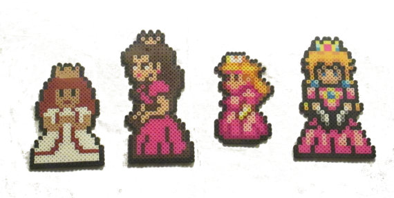 wallpapers Princess Peach Wall Art house of geekiness storenvy