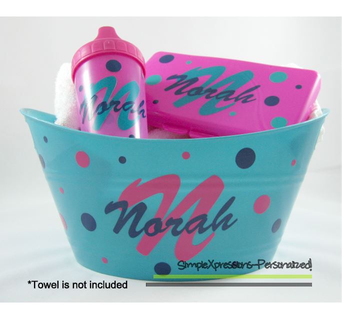 personalized baby basket