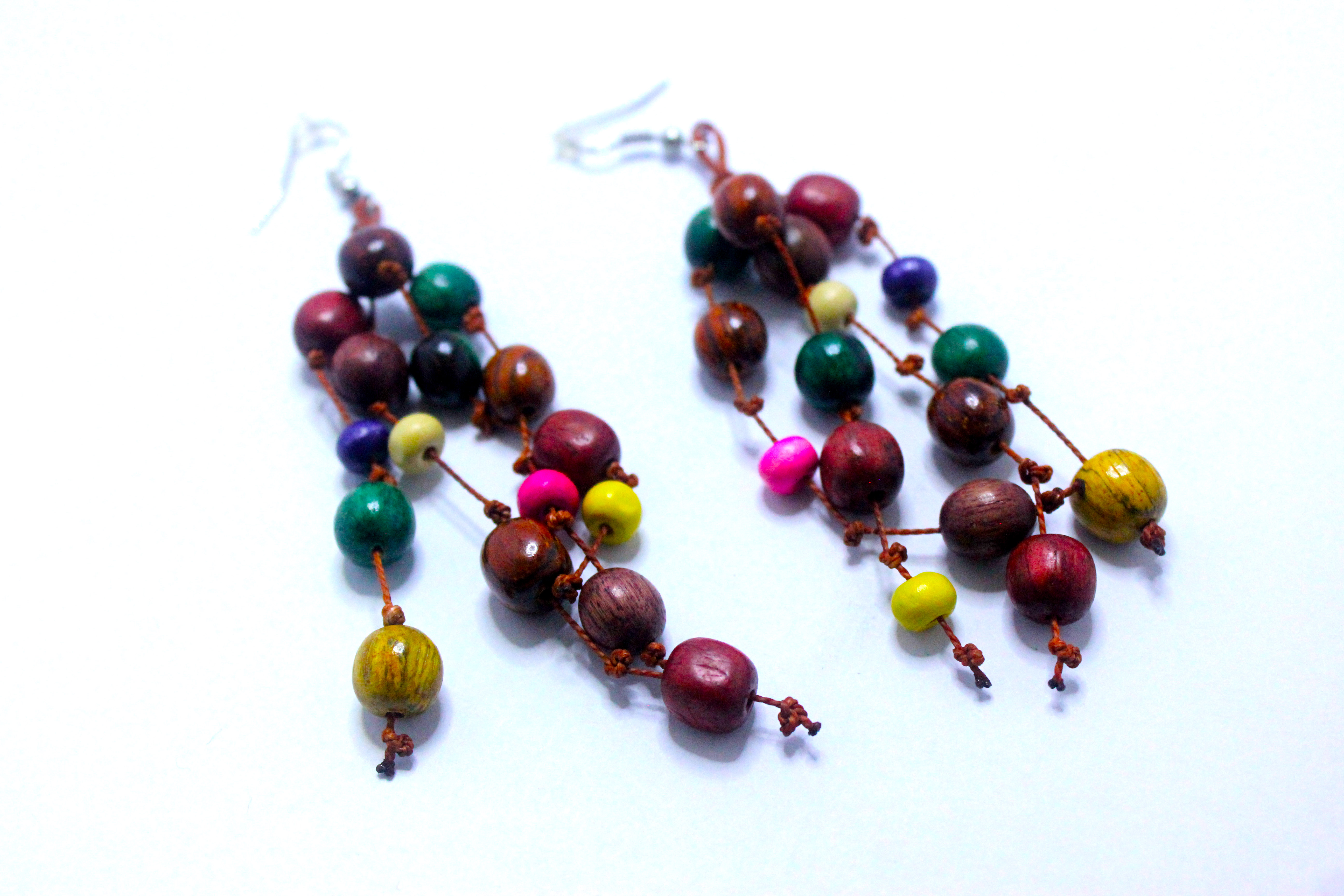 Hanging Bead EarringsMulticolor on Storenvy