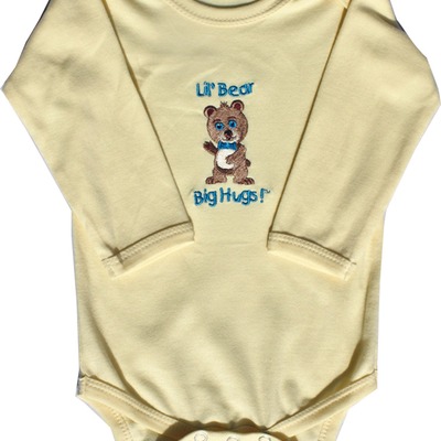 Lil Cub Hub Baby Girls Long Sleeve T-Shirt Bear