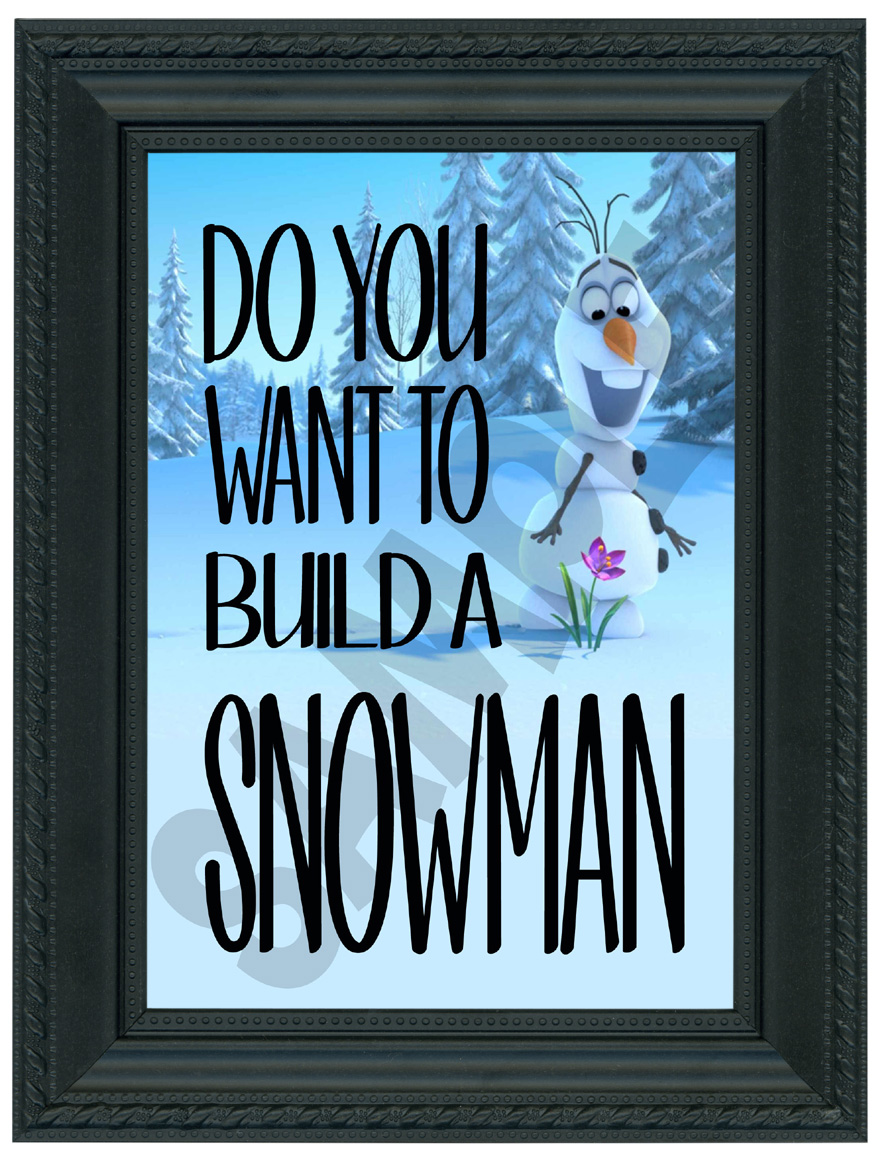 Frozen encouraged 5x7 Olaf \ photo regarding Do You Want to Build a Snowman Printable named Frozen encouraged 5x7 Olaf \