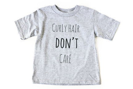 Gray Curly Hair Don T Care Tee Sold By Love Is Free On Storenvy