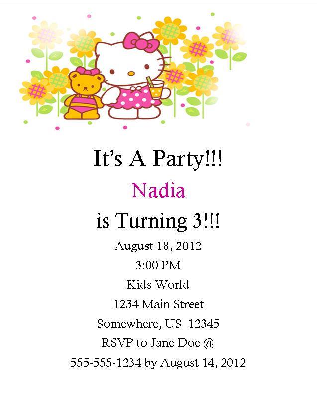 hello kitty birthday invitation 1 from southern desktop publishing kitty party invitation