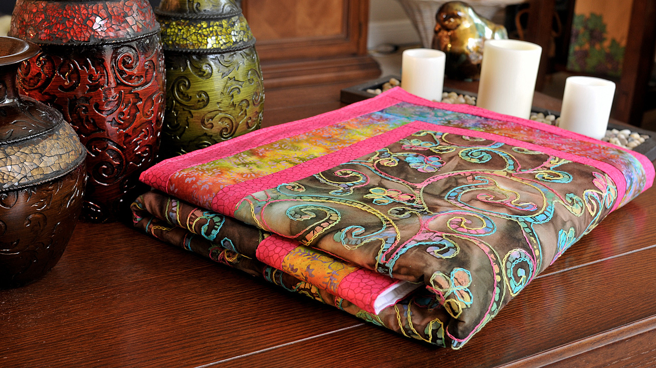 embroidered baby comforter