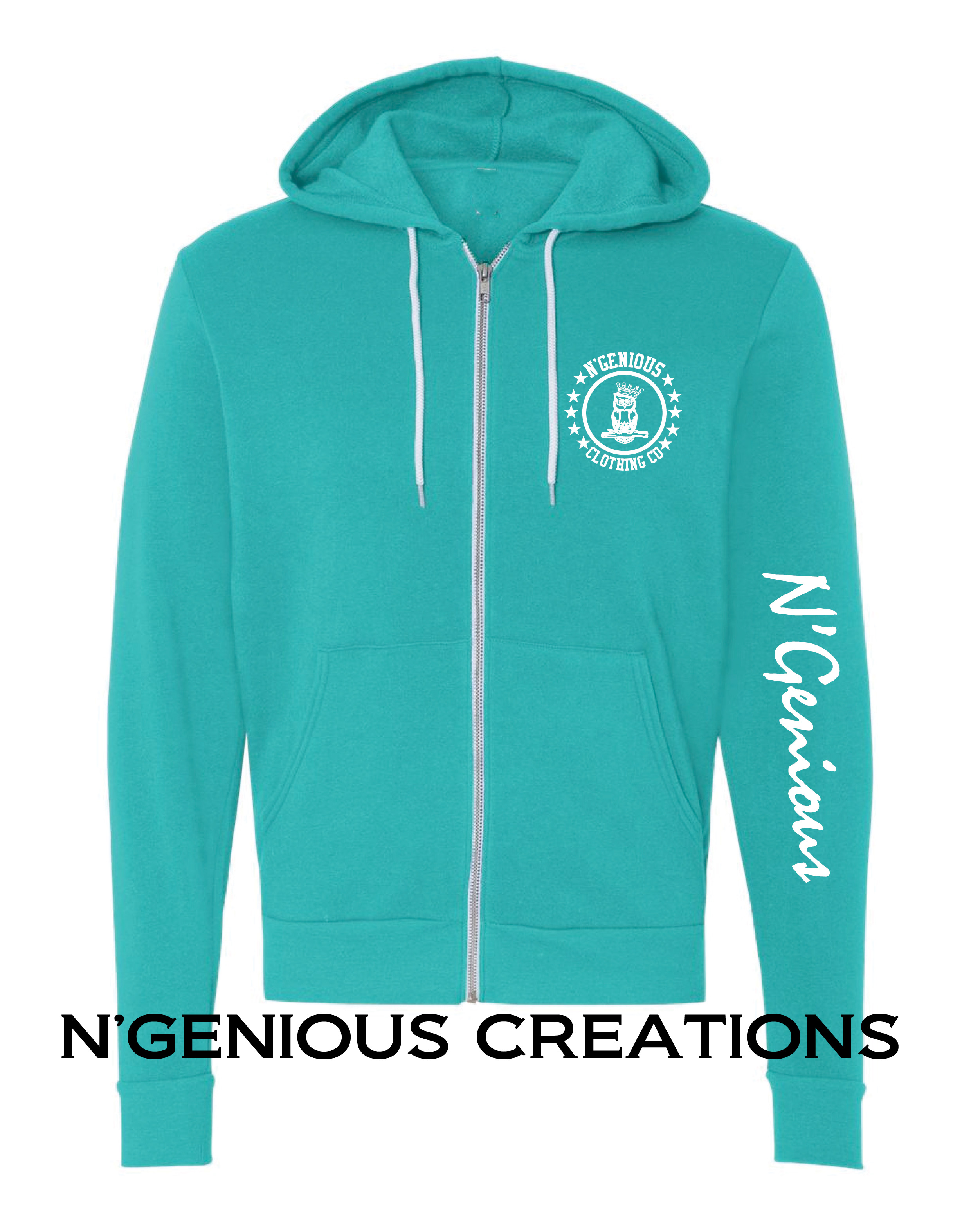 owl zip up hoodie