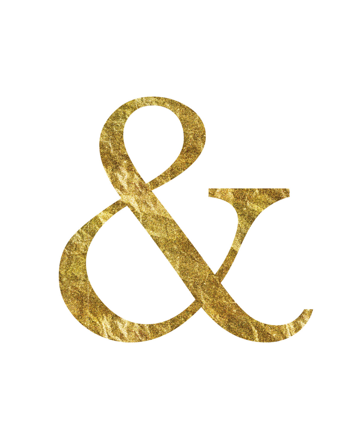 Gold Ampersand Print - Digital Download Printable on Storenvy