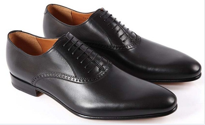 black leather shoes mens