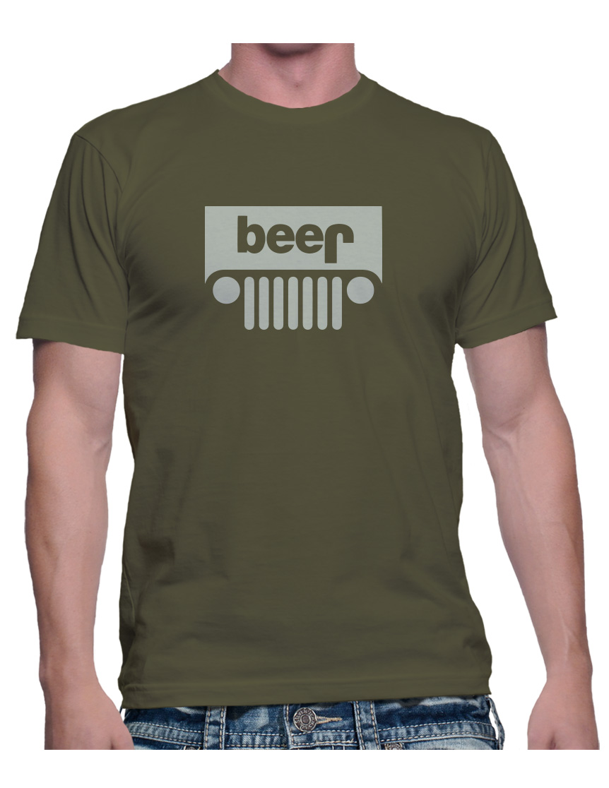 adult funny jeep beer logo t shirt college drinking tee military green sold by blue bubble tees on storenvy adult funny jeep beer logo t shirt college drinking tee military green