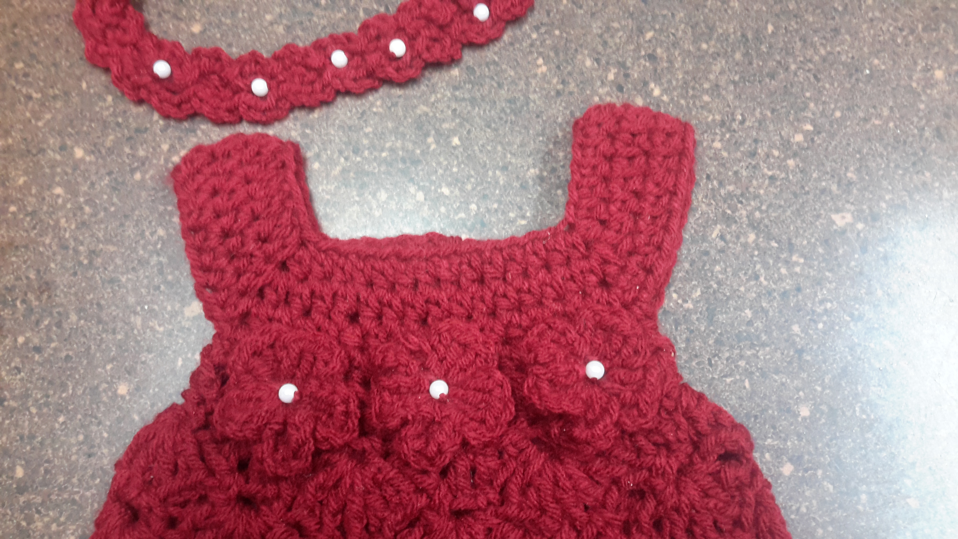 crochet newborn baby dress