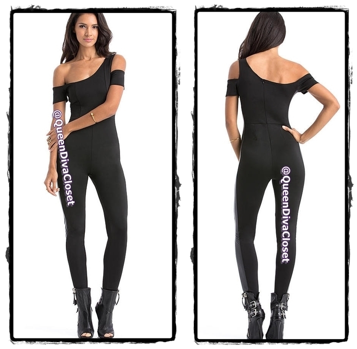 off the shoulder catsuit