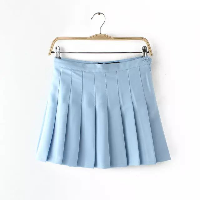 HIGH WAIST TENNIS SKIRT (LIGHT BLUE) · Storeunic · Online Store Powered ...