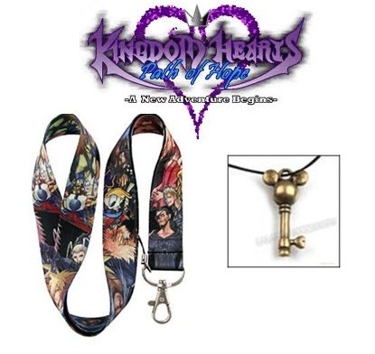 kingdom hearts final fantasy disney keychain multi purpose lanyard