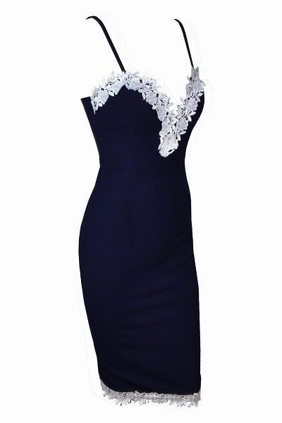 Blue With White Flowers Dress on Storenvy