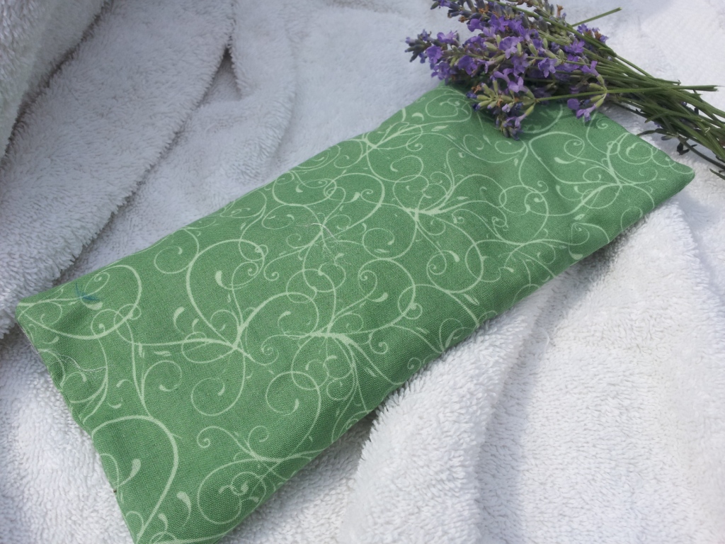 Lavender Flaxseed Eye Pillow In Plant Green Sold By Magick Moss On