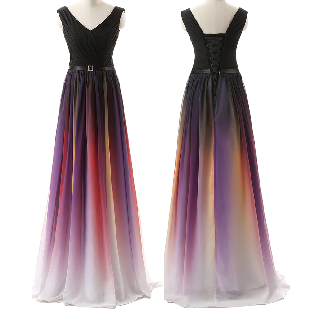 ombre formal dress