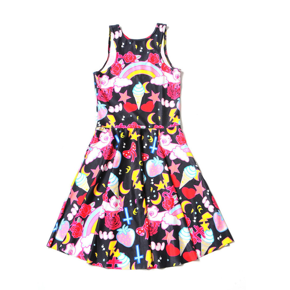 pink and blue sundress