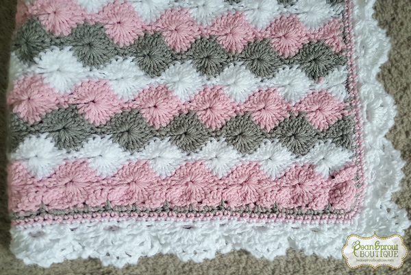 crochet starburst baby blanket