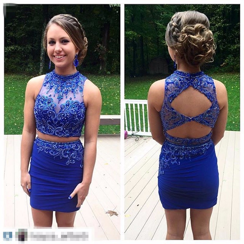 Royal Blue Sweet 16 Dresses Short