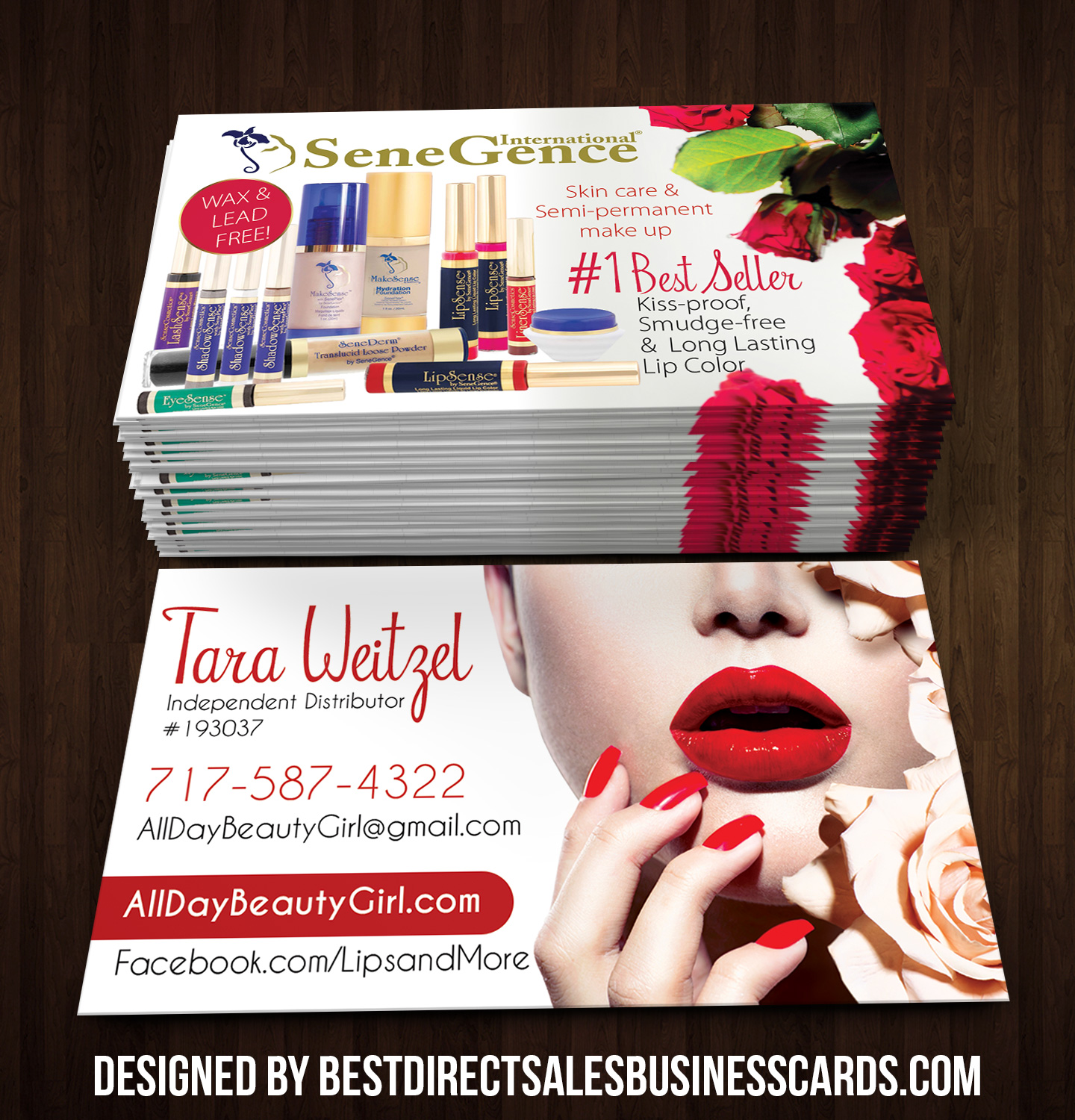 Senegence Business Cards Style 4 Kz Creative Services Online
