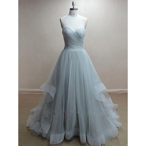 gray long gown