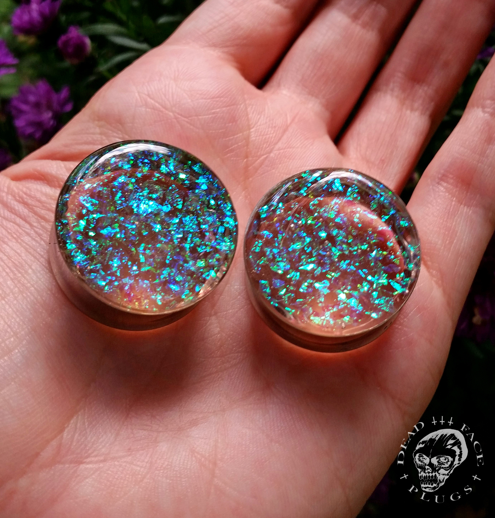 Dichroic Glass Plugs Air on Storenvy