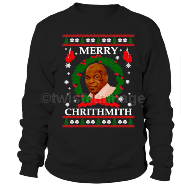 mike tyson xmas sweater