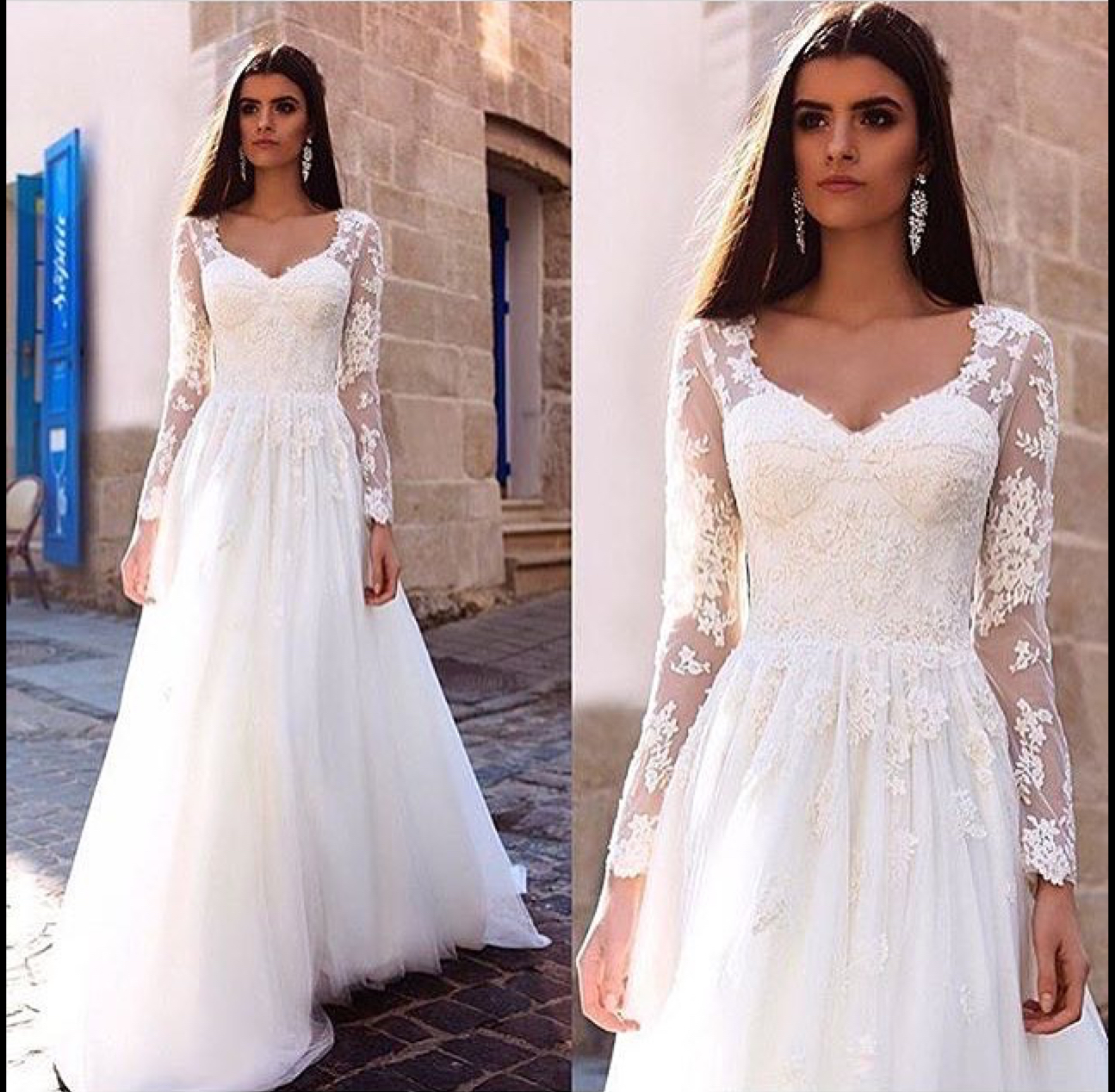 Long Sleeve Lace Bridal Gowns Shop, 57 ...