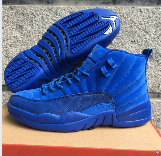 jordan 12 blue suede for sale