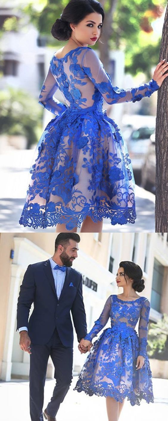 Royal White Short Prom Dresses