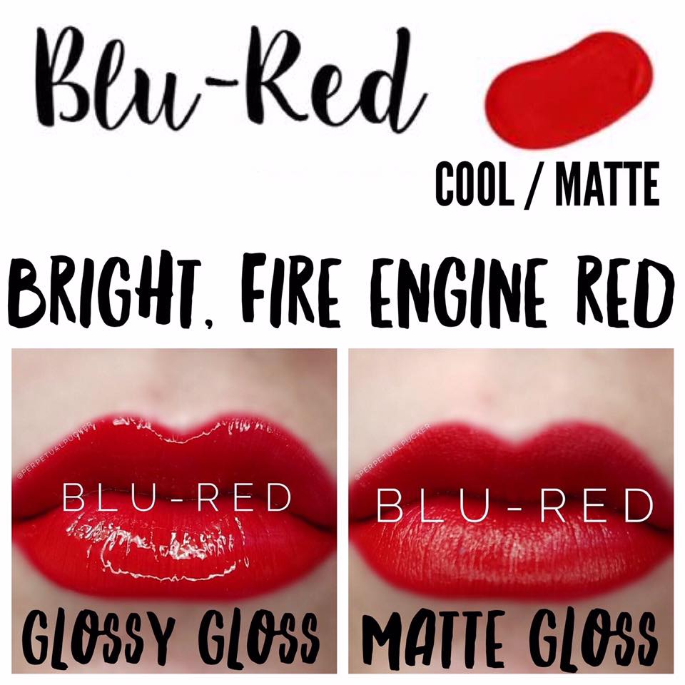blu red lipsense