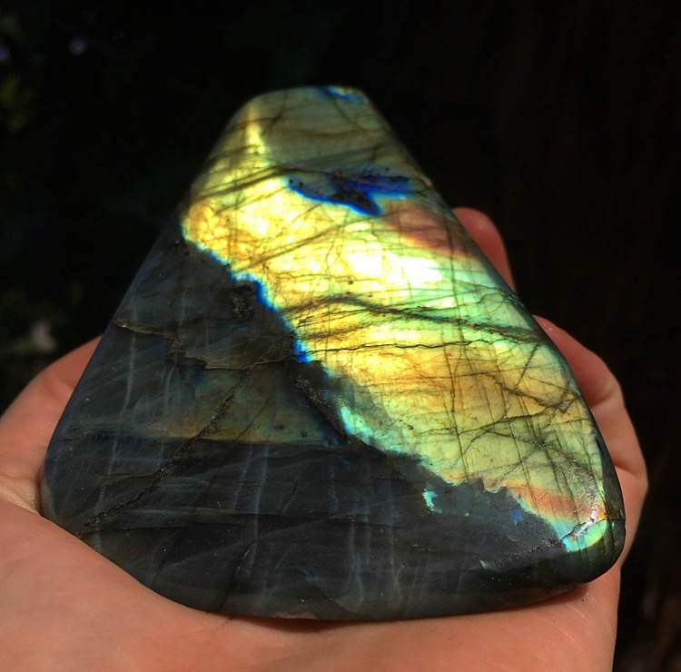 Large Golden Labradorite Stone Sold By The Crystal Mama On Storenvy