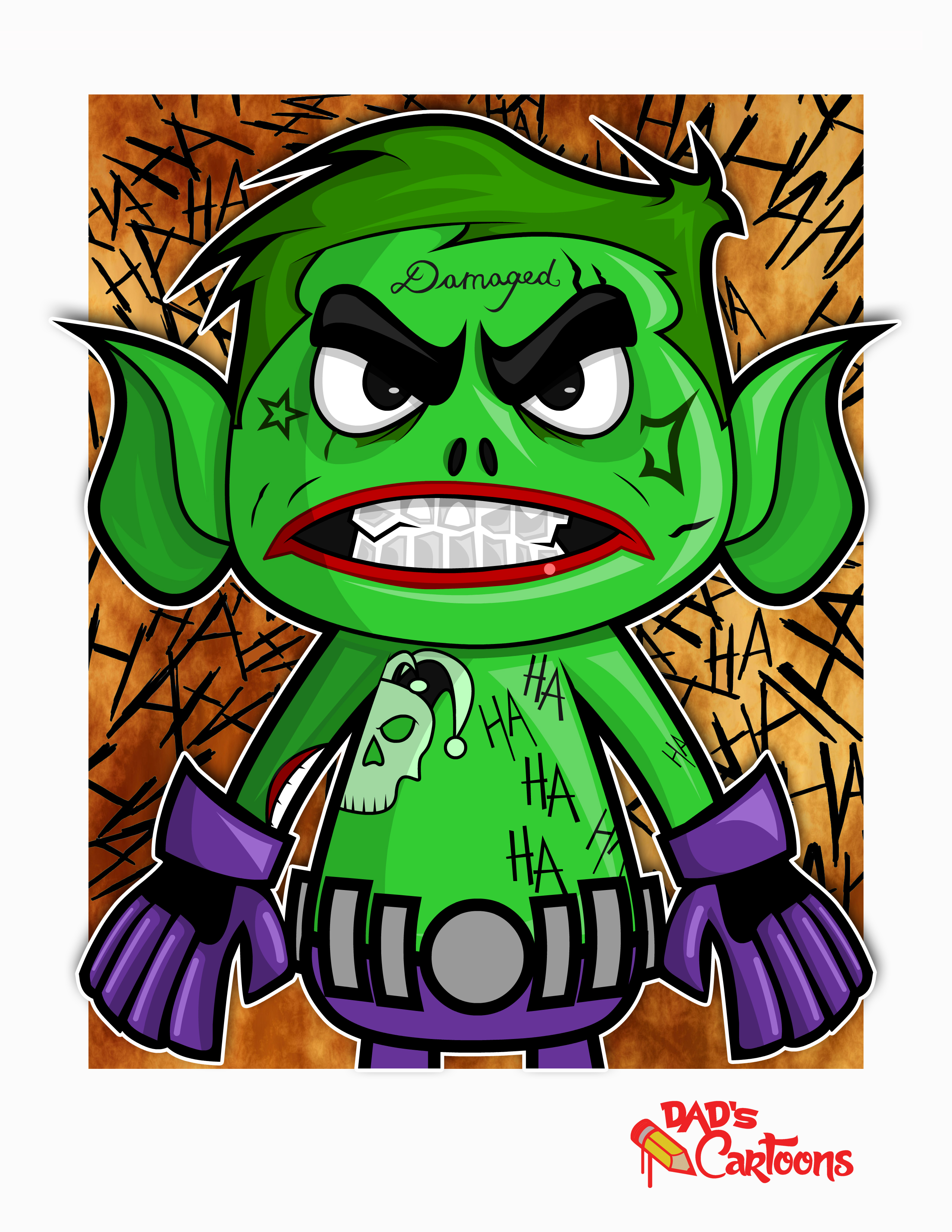 beast boy x joker print dad s cartoons online store powered by