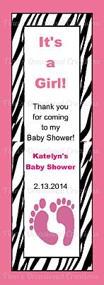 baby shower bookmark