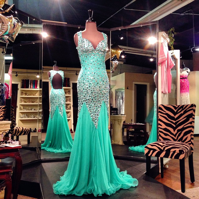 Luxury Sparkly Rhinestones Beaded Crystal Sequins Prom Dress Sweetheart Straps Long Mermaid Prom