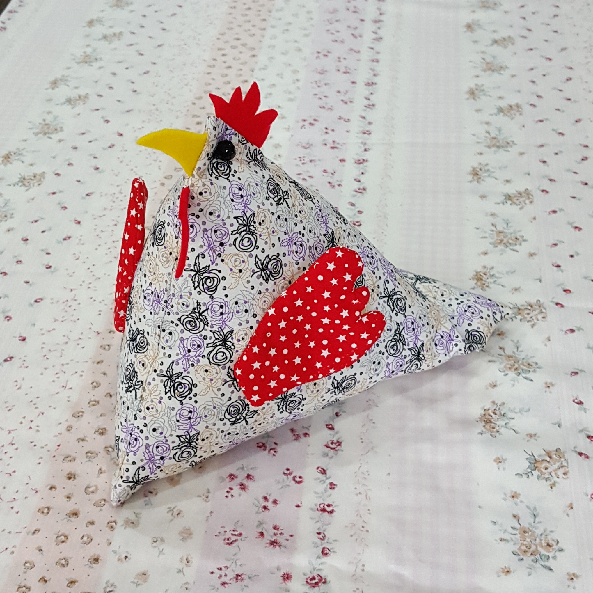Hen Pillow Cell Phone Holder White Sold By Blossom Craft Shop On