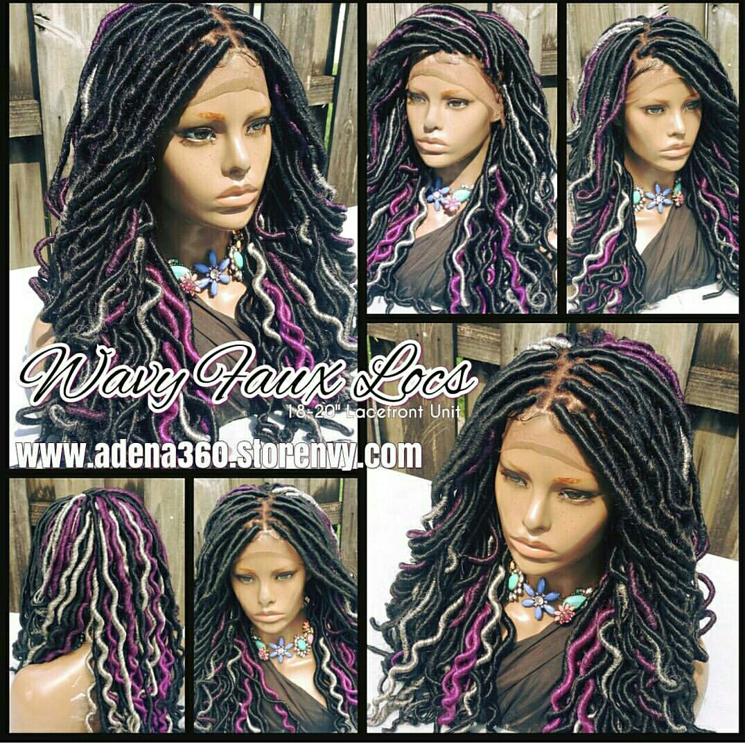 18 22 Curly Faux Locs Lacefront Wig 1 2 Crochet Adena360