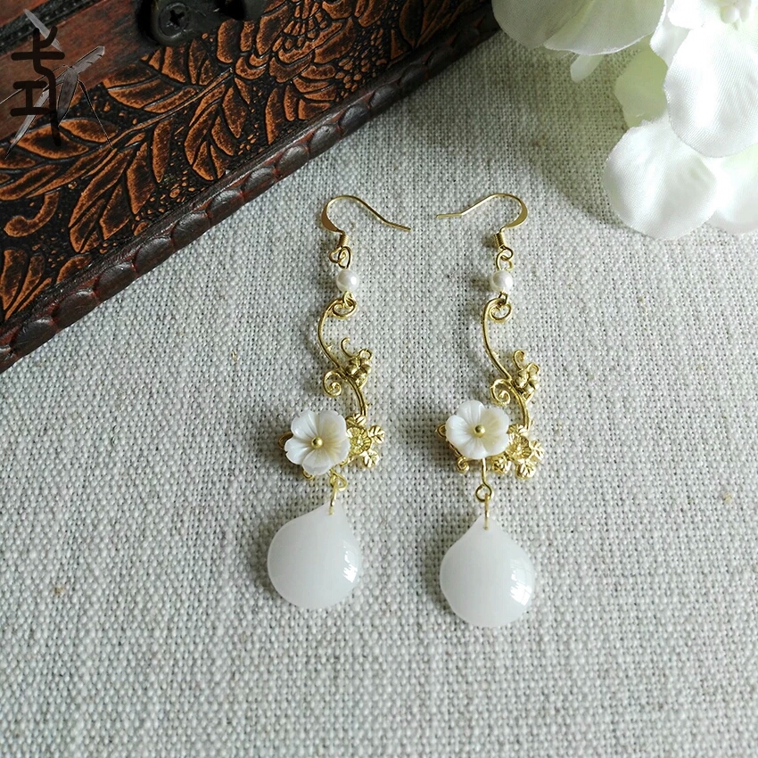 vintage style wedding earrings