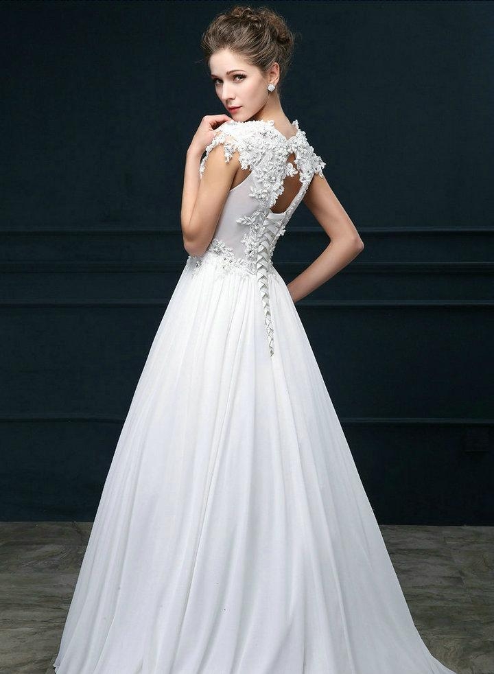 Cleavage Wedding Dresses