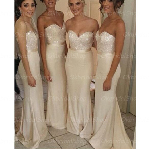 long lace bridesmaid dresses